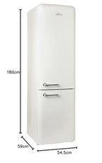 Willow 250L Frost Free Freestanding Retro Fridge Freezer