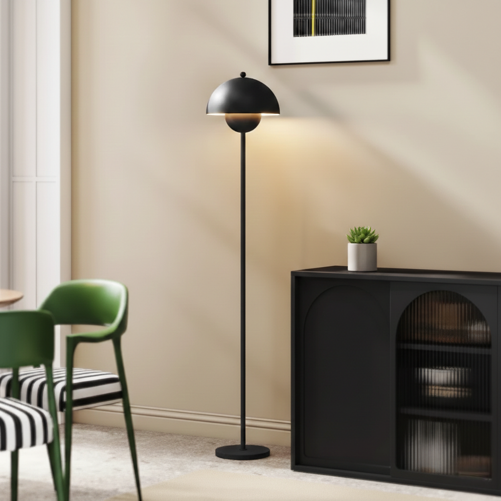 Skalenförmige Stehlampe im Retrodesign – 155 cm