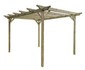 Wooden pergola kit - Sculpted design rafters