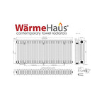 Warmehaus 600x1460mm Raw Metal Horizontal