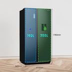 Fridgemaster Freestanding American Side by side Door Fridge Freezer