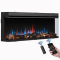 FLAMME Knighton 130cm/51" 3-Sided Electric Media Wall Fire