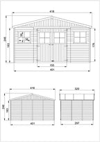 Wooden Garden Shed - Apex Shiplap Wooden Shed
