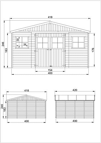 Wooden Garden Shed - Apex Shiplap Wooden Shed