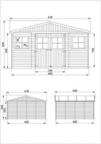 Wooden Garden Shed - Apex Shiplap Wooden Shed