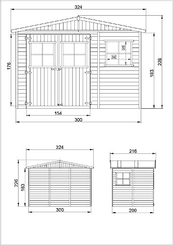 Wooden Garden Shed,  Sheds and Outdoor Storage - Wooden Shed