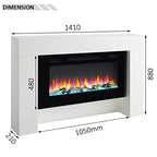 FLAMME Carmaux 55" / 141cm Freestanding Electric Fireplace
