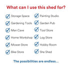 BillyOh Expert Garden Storage Shed 20x10