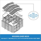 Wooden Garden Shed - Apex Shiplap Wooden Shed
