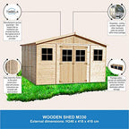 Wooden Garden Shed - Apex Shiplap Wooden Shed