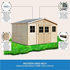 Wooden Garden Shed - Apex Shiplap Wooden Shed