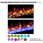 FLAMME Carmaux 55" / 141cm Freestanding Electric Fireplace
