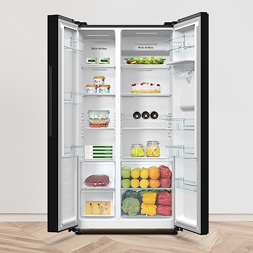 Fridgemaster Freestanding American Side by side Door Fridge Freezer