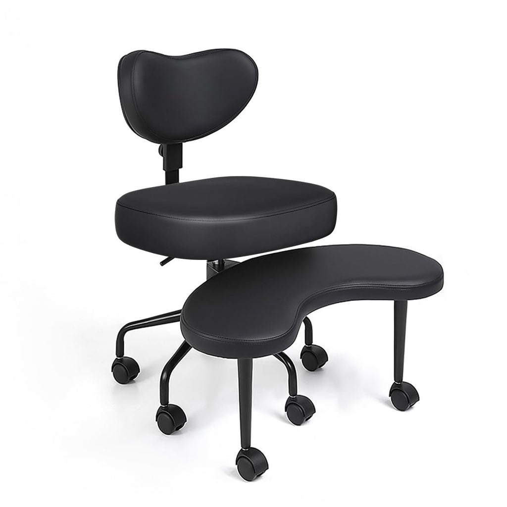 Pipersong ADHS Stuhl ergonomisch mit verstellbaren Armlehnen – Criss Cross Schreibtischstuhl mit Fußstütze & Rollen