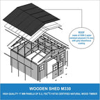 Wooden Garden Shed - Apex Shiplap Wooden Shed