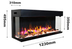 Endeavour Fires 48''/1230mm Rosedale 3D Media Wall Inset Electric Fireplace