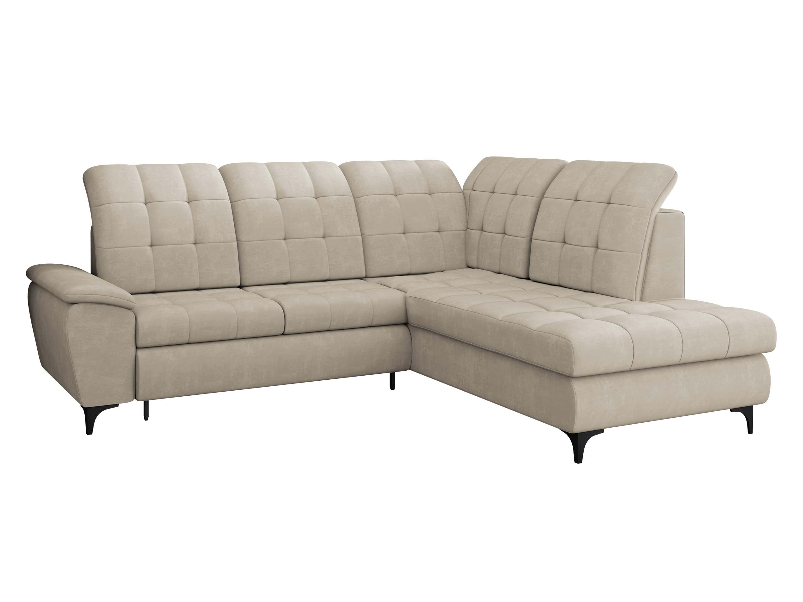 Mirjan24 Ferulk Ecksofa mit Schlaffunktion und Bettkasten – L-Form Schlafsofa 4-Sitzer Wohnzimmer Couch Modern