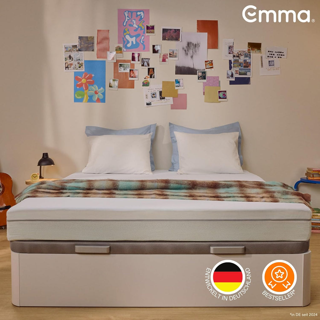 Emma One+ Matratze H2 H3 3-Zonen Memory Foam Matratze atmungsaktiv kühlender Bezug ergonomisch Schlafkomfort