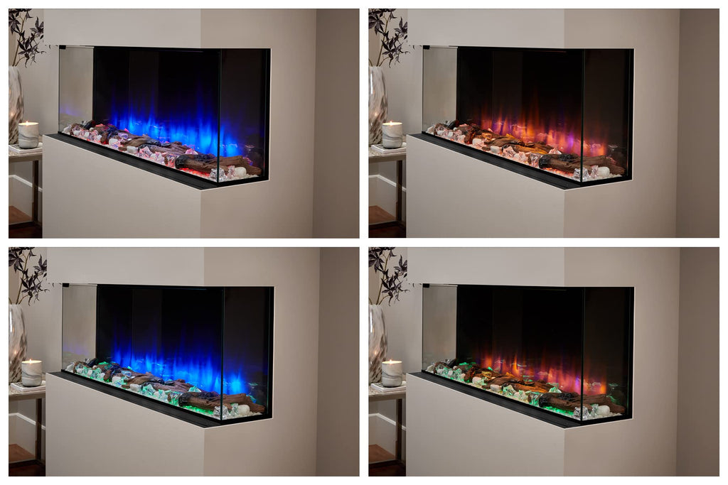 Endeavour Fires 48''/1230mm Rosedale 3D Media Wall Inset Electric Fireplace