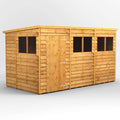 POWER High Grade Premium Pent Overlap Wooden Shed