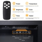 INMOZATA Electric Fire Wall Mounted/Recessed/Freestanding