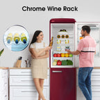 Hisense Retro Freestanding Fridge Freezer
