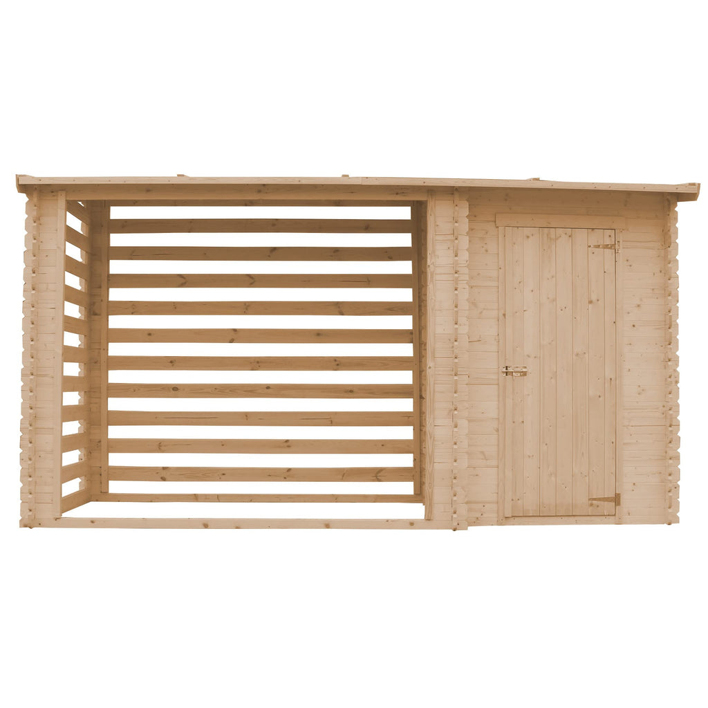 Wooden Garden Shed and Log shed