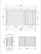 Wooden Garden Shed and Log shed