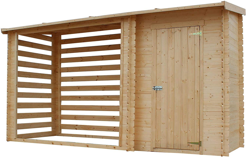 Wooden Garden Shed and Log shed
