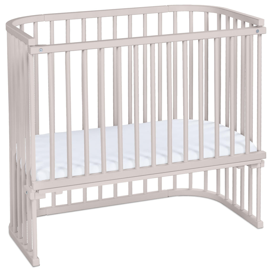 babybay Original Beistellbett aus massivem Buchenholz mit Matratze – Höhenverstellbares mitwachsendes Babybett