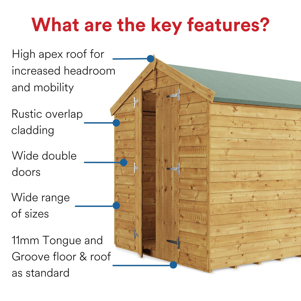 BillyOh Keeper Overlap Garden Shed