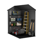 Keter Darwin Outdoor Apex Single Door Garden Storage Shed