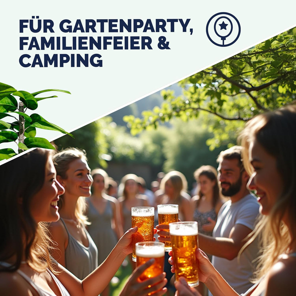 Casaria Bierzeltgarnitur 170 cm Braun Holz Stahl klappbar mit Lehne 3-teilig Bierbank Set Tisch Outdoor