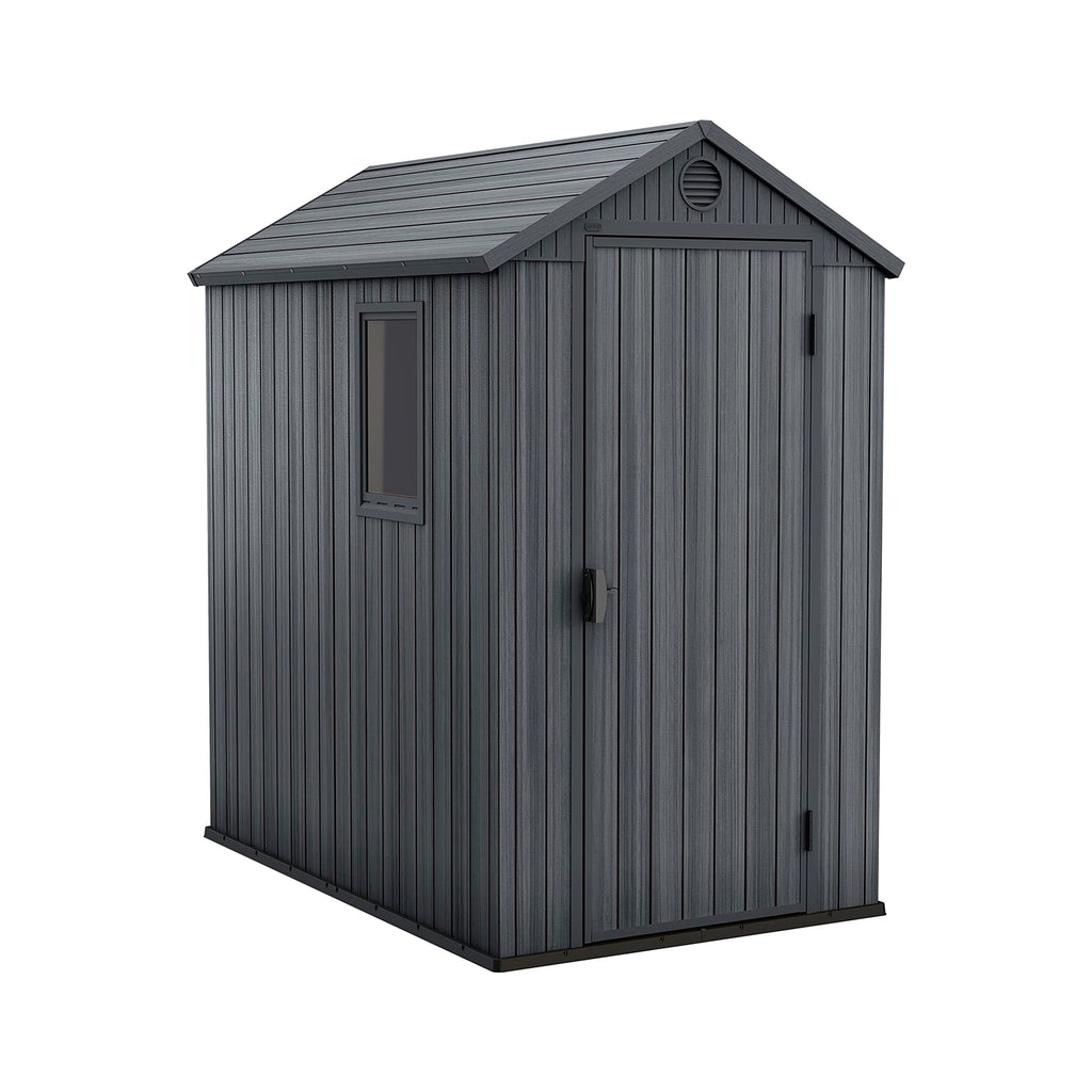 Keter Darwin Outdoor Apex Single Door Garden Storage Shed