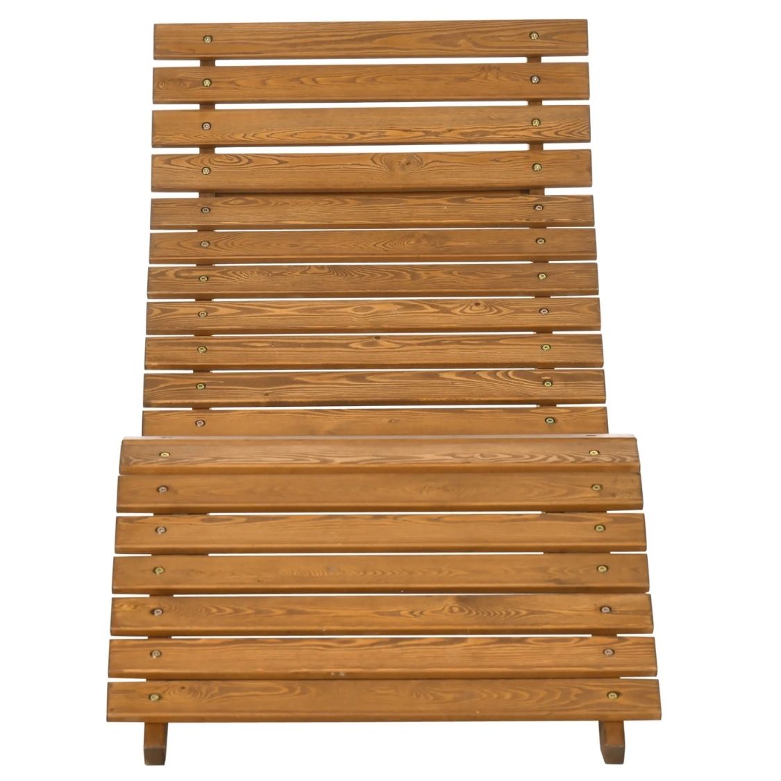 Ergonomischer Liegestuhl aus massivem Lärchenholz – S-förmiges Design für optimalen Komfort