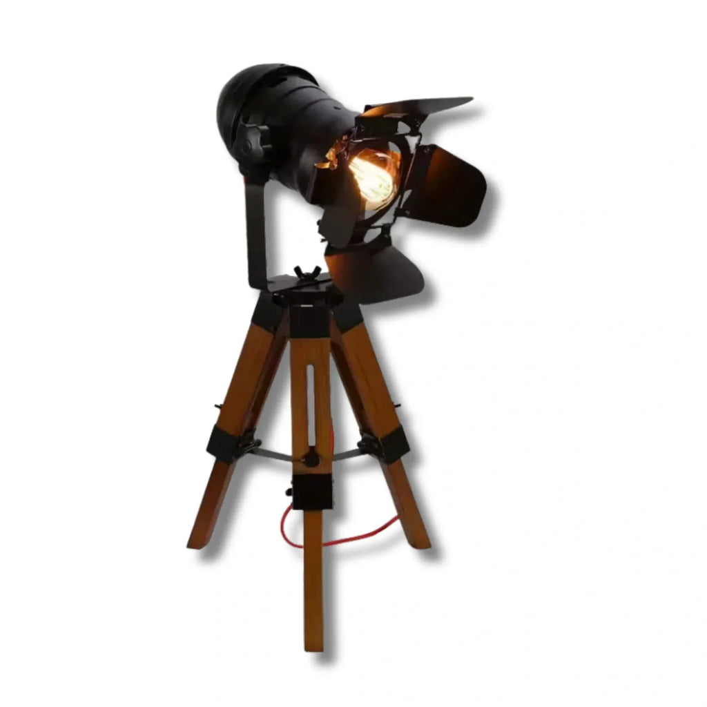 Retro Treibein Tischlampe Cinema – Industrielles Design