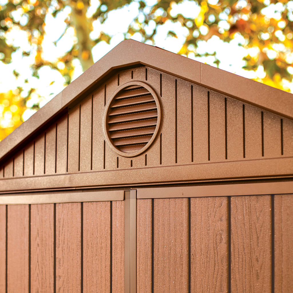 Keter Darwin Outdoor Apex Double Door Garden Storage Shed