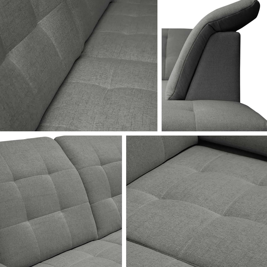Mirjan24 Ferulk Ecksofa mit Schlaffunktion und Bettkasten – L-Form Schlafsofa 4-Sitzer Wohnzimmer Couch Modern
