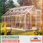 GARDEBRUK® 'Sunlight' Aluminium Greenhouse
