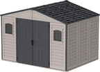 Duramax WoodBridge II PLUS 10.5 x 8 Plastic Garden Shed