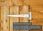 POWER High Grade Premium Pent Overlap Wooden Shed