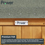 POWER High Grade Premium Pent Summer House Wooden Shed