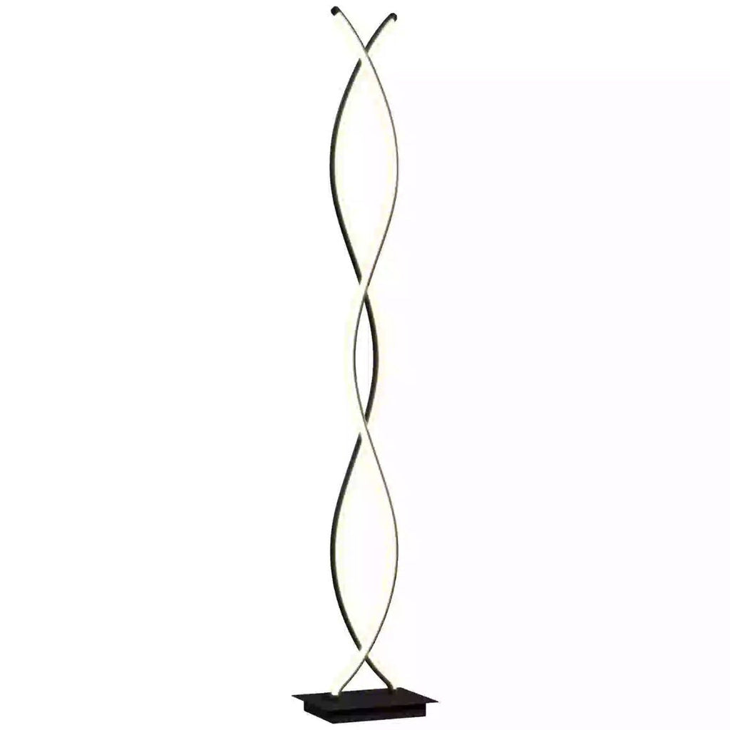 Moderne Stehlampe in Doppelspiral-Design – Dimmbares Licht & Elegante Optik