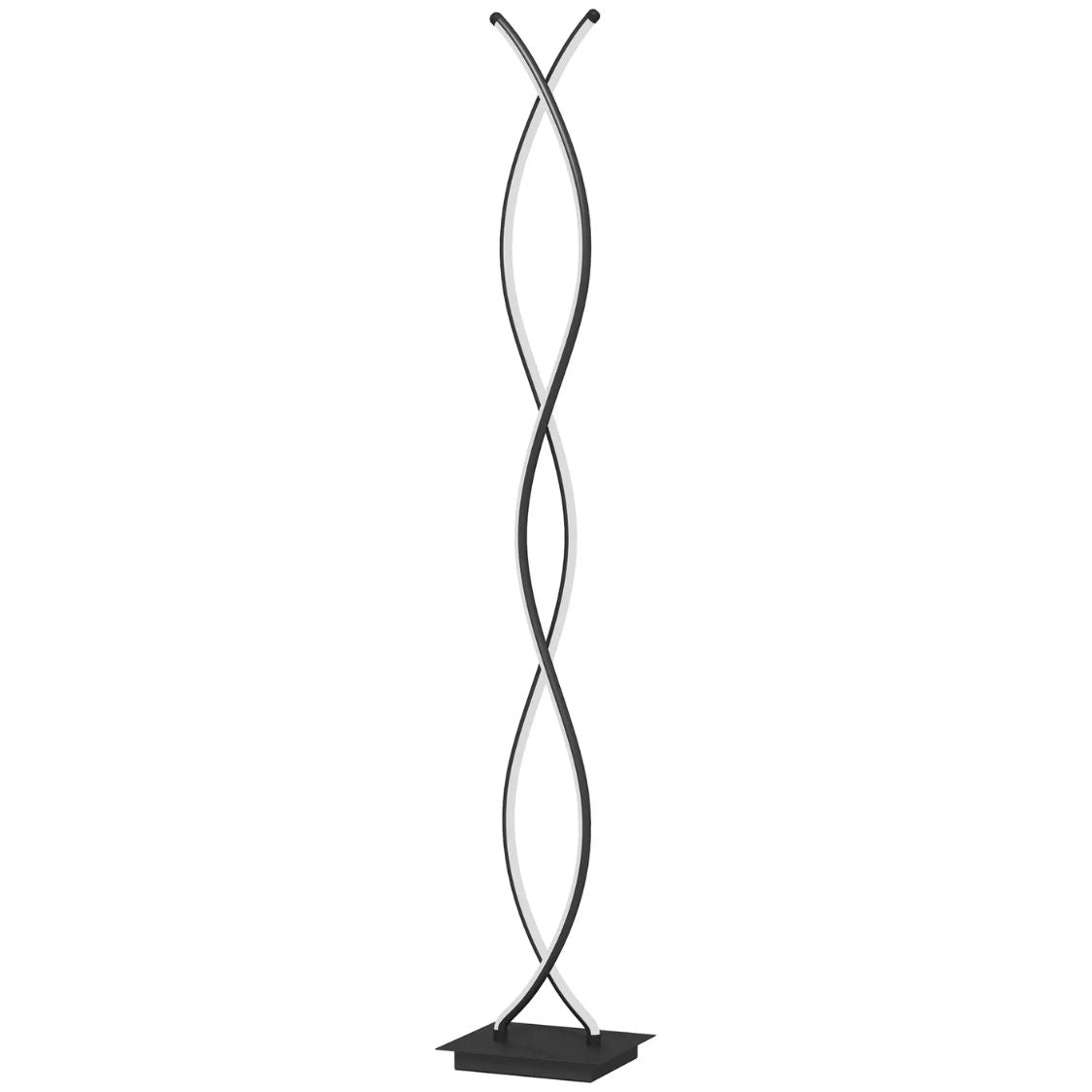 Moderne Stehlampe in Doppelspiral-Design – Dimmbares Licht & Elegante Optik