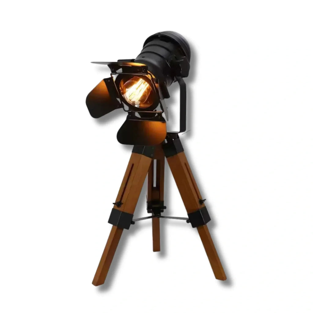Retro Treibein Tischlampe Cinema – Industrielles Design